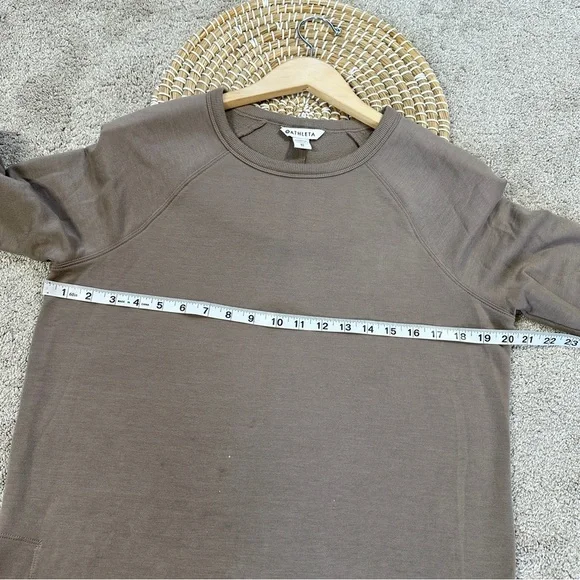 Athleta Women’s Coaster Luxe Recover Sweatshirt Ultra-Soft in Mortar Mushroom XS - Picture 11 of 16